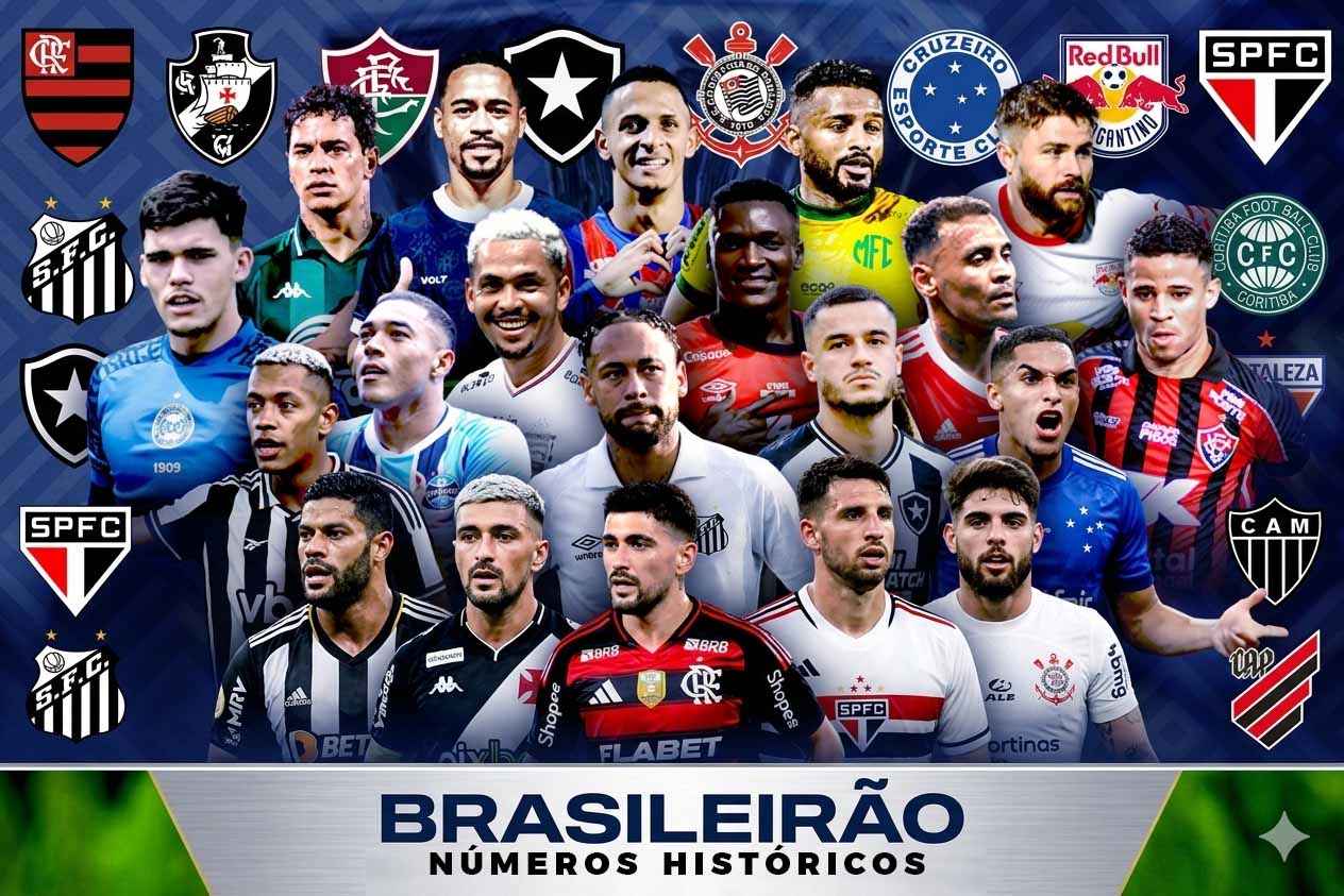 Os maiores números do futebol brasileiro (alguns vão te surpreender)